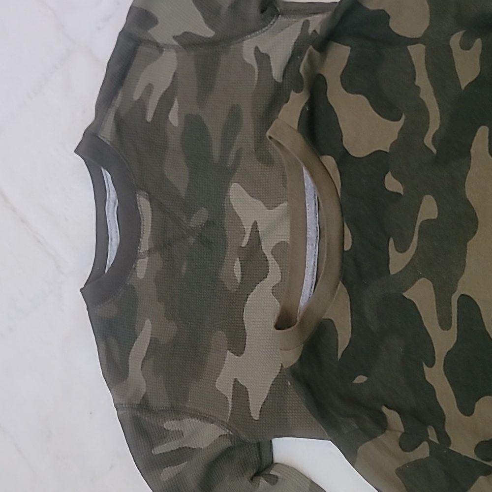 Boys Army print long sleeve shirts 6/7 - Picture 2 of 6